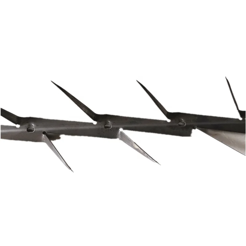 Galvanized Anti-Climb High Security Sharp Razor Wall Spikes on Top of Wall and Fence