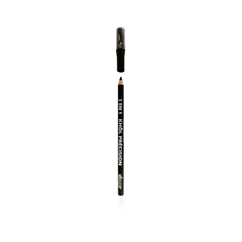 Top Quality Khol Black Pencil Soft 2 in 1 Sharpener and Eyeliner Precision for Make up