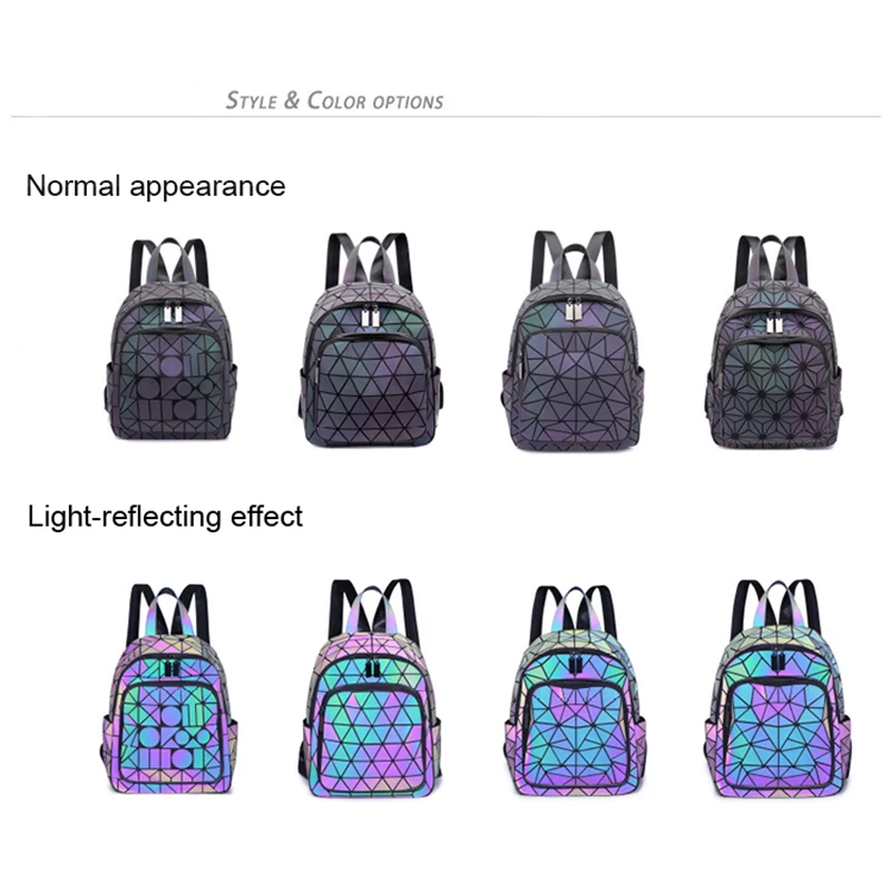 2024 New backpack anti-theft luminous Lightweight and large capacity Waterproof backpack Fashion backpack for women