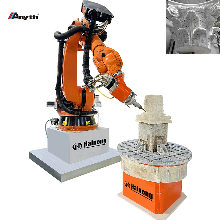 Anyth Machinery 7 Axis Robotic Arm Cnc Router Body Engraving Machine Robot Stone Carving For 3d Marble Sculpture