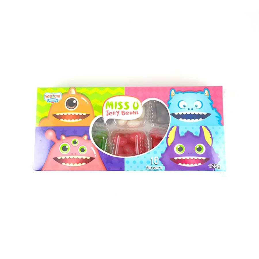 Mix fruit flavors jelly bean candy 10 flavors halal certificate jelly bean candy