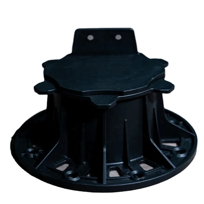 Raised floor adjustable plastic tile pedestal for outdoor decking