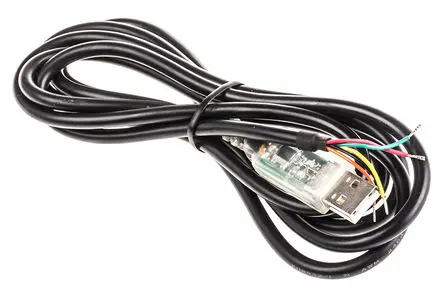 FTDI USB-RS232-WE-1800-BT-0.0 CABLE, USB to RS232 SERIAL, 1.8M, WIRE END