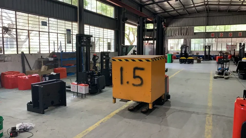 Hot Sale 5000mm Triplex Mast Electric Forklift 2 Ton Walkie Electric Pallet Stacker