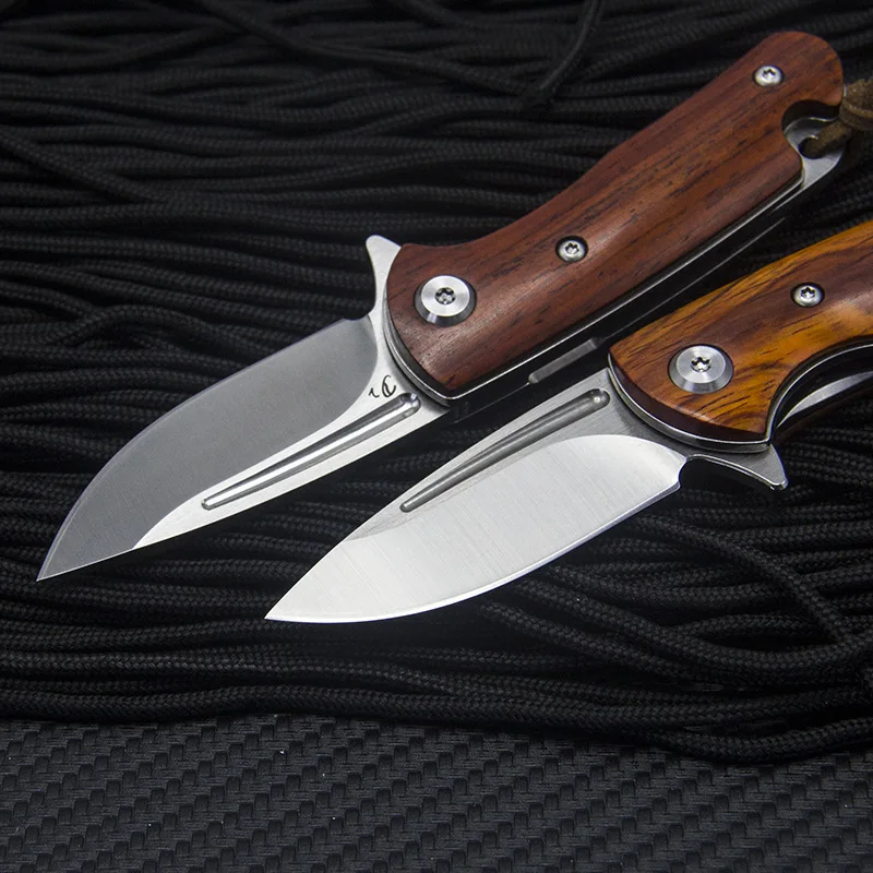 Острый высокопрочный складной нож для повседневного использования D2 стальной острый выживания на природе Многофункциональный