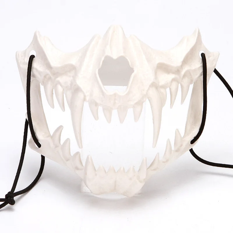 2024 Hot Sale Half Skull Mask Cosplay Horror Halloween Decoration Party Mask Wholesale