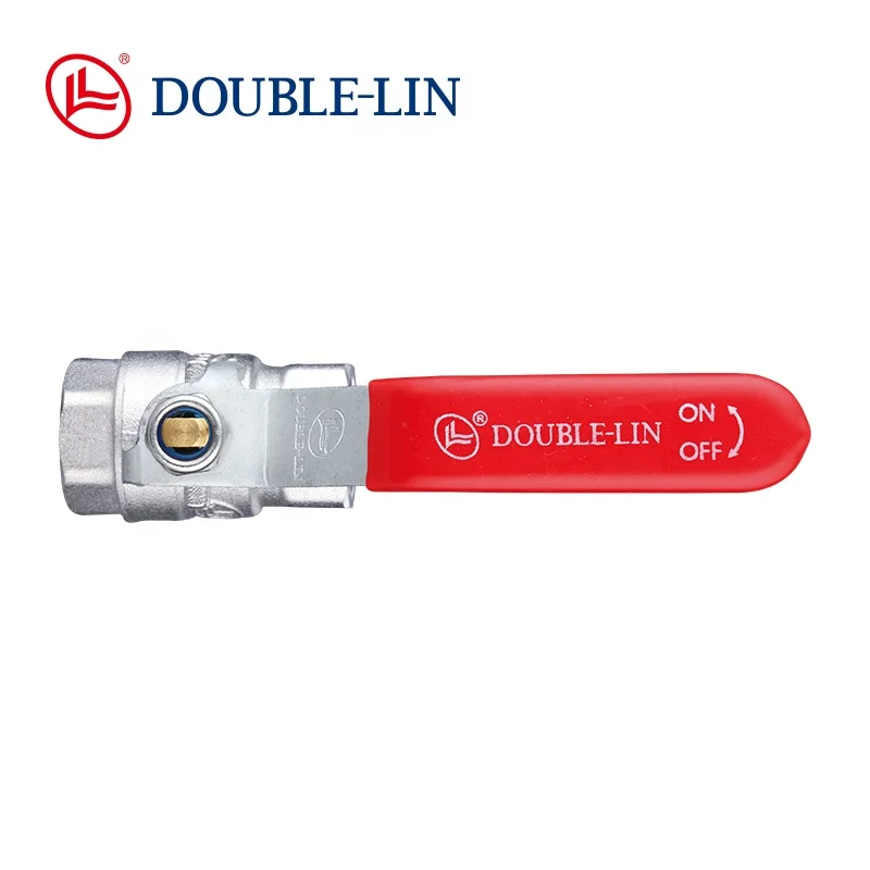 2 pcs Brass Water Ball Valve PN25 Flat Lever Handle Full Flow