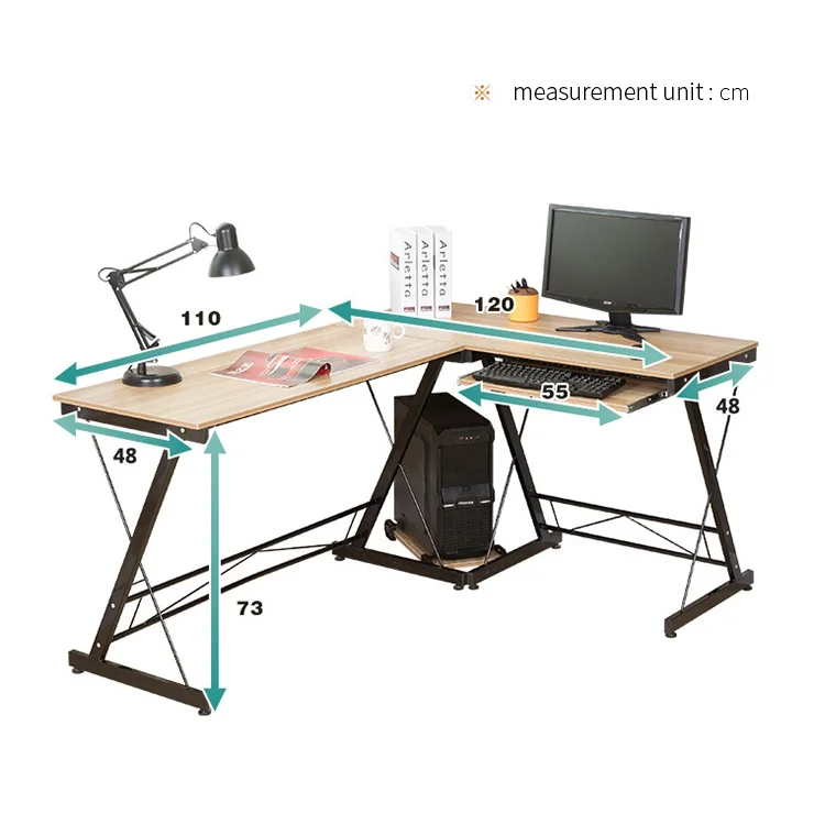 
Factory Direct Selling white/black large laptop computer table stand 