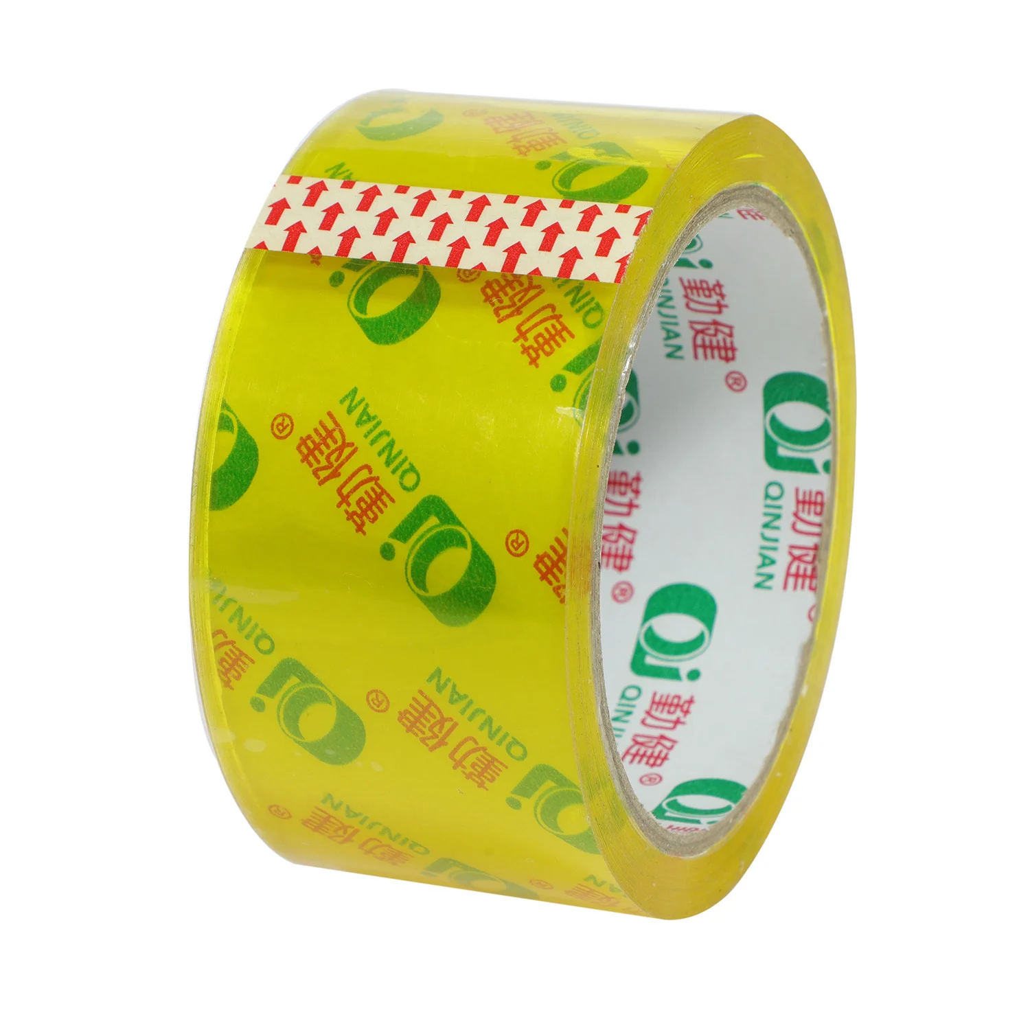 Custom tape crystal clear background brand logo printed packing tape