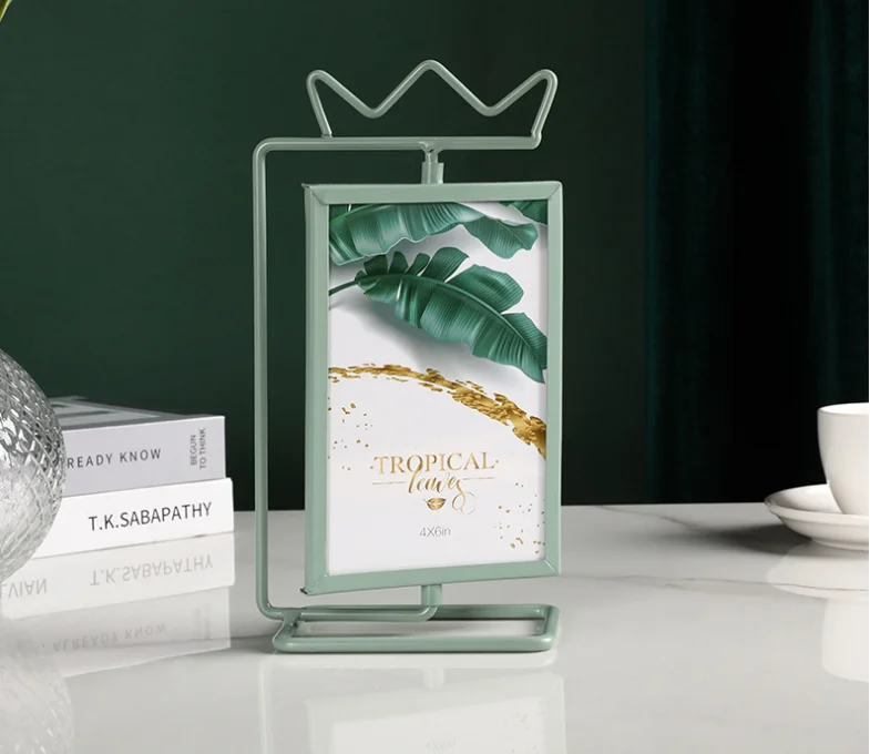 Новый дизайн 2023, оптовая продажа, железная металлическая фоторамка, офисный стол и стол, украшение для дома