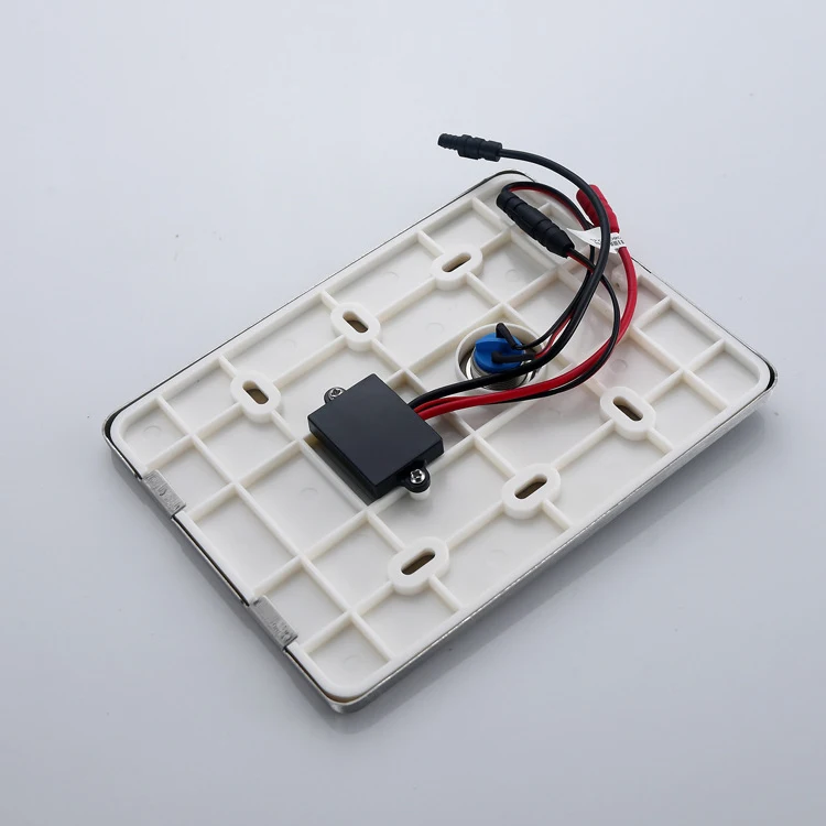 High Quality Bathroom Toilet Sensor Urinal Flush Valve Automatic DC Power Urinal Sensor Flushing Device with Push Button