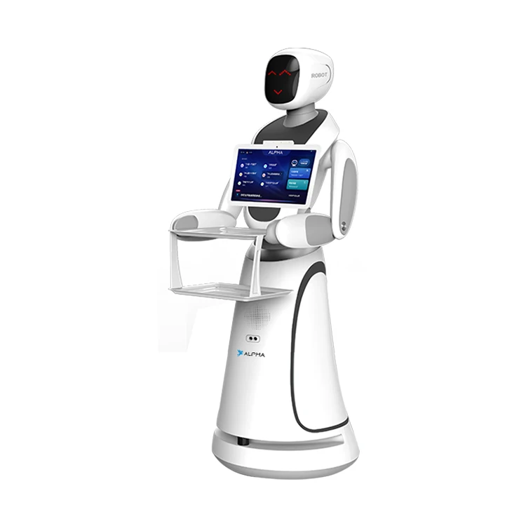 CSJ Humanoid Service Robot for Restaurant Delivery Food With Laser Navigation Food Delivery Robot Restaurant Hotel Robot