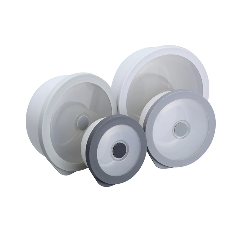 Set of 4 Hard-Shell Plastic Lunch Box Cereal Keeper Kitchen Organizer Food Storage Containers