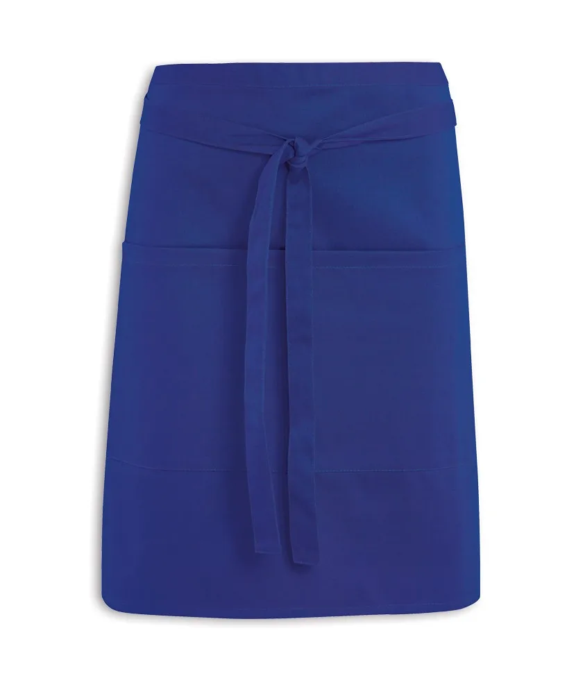 Promotional plain drill duck weave OEM solid design customized printing cooking kitchen baker cute low mid waist girls apron