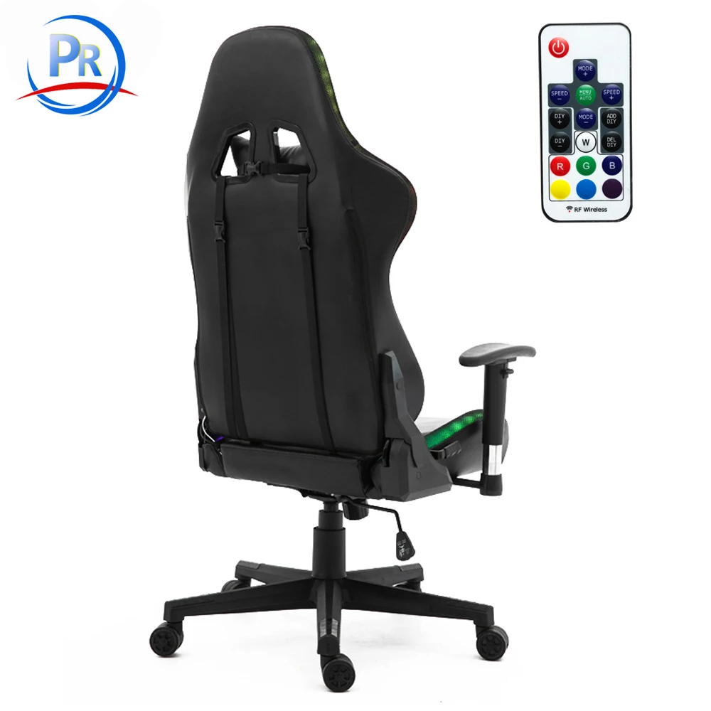 Heated RGB Gaming Chair RGB light Rscing Chair RGB Gamer Chairs