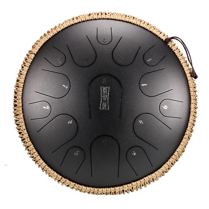 
2021 Upgraded Music Instruments Steel Hand Drum13 Inch 15 Notes C / D Major Tongue Steel Drum Handpan 