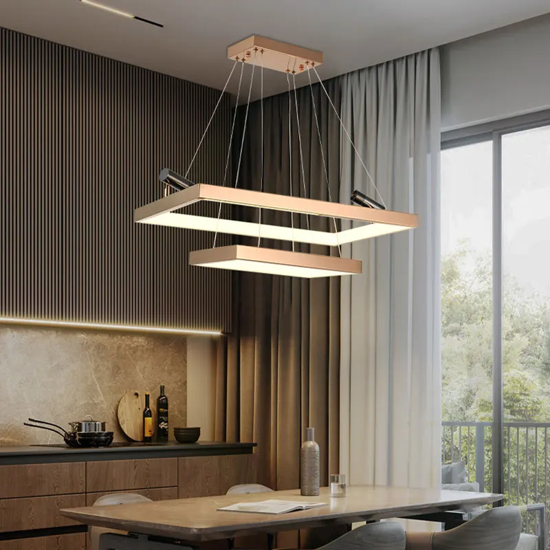 Modern minimalist chandelier living room LED dining home decoration