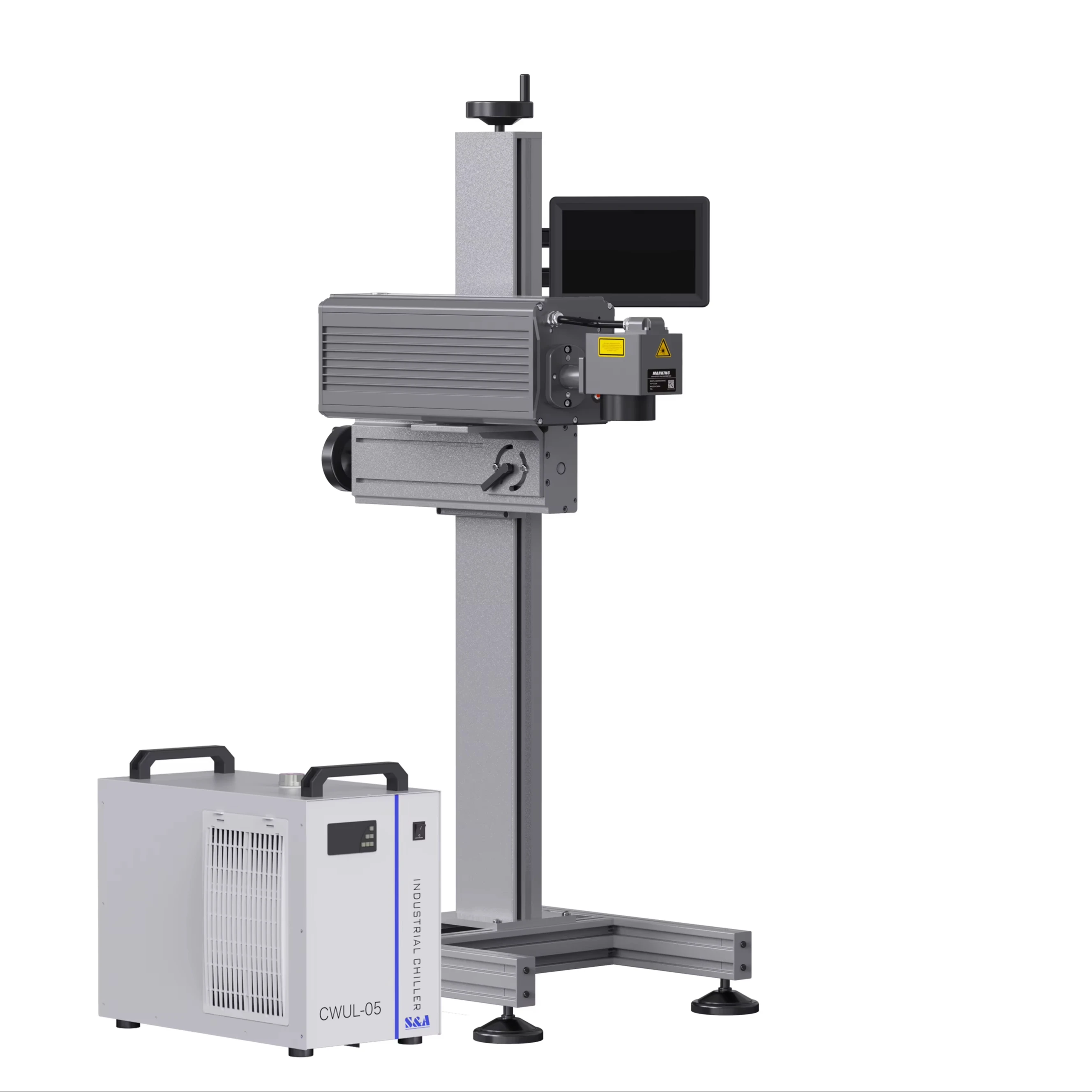 5w UV Laser Printer Online Marking Machine for printing food foil package pouch expiry date and serial number