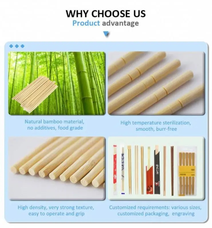 Paper-wrapped disposable bamboo chopsticks 18/24CM chop sticks manufacturers
