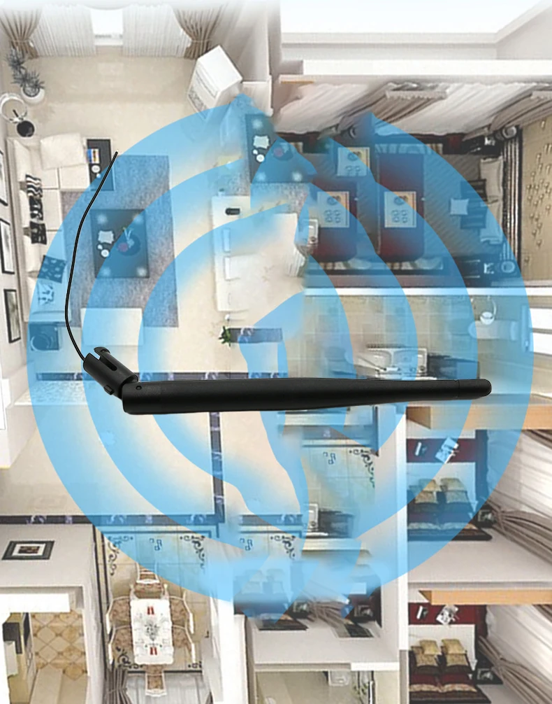 High Quality High Gain 2.4ghz 2.4 Ghz 3dbi 5dbi Wireless Wifi Directional Rubber Omni External Router Communication Antenna