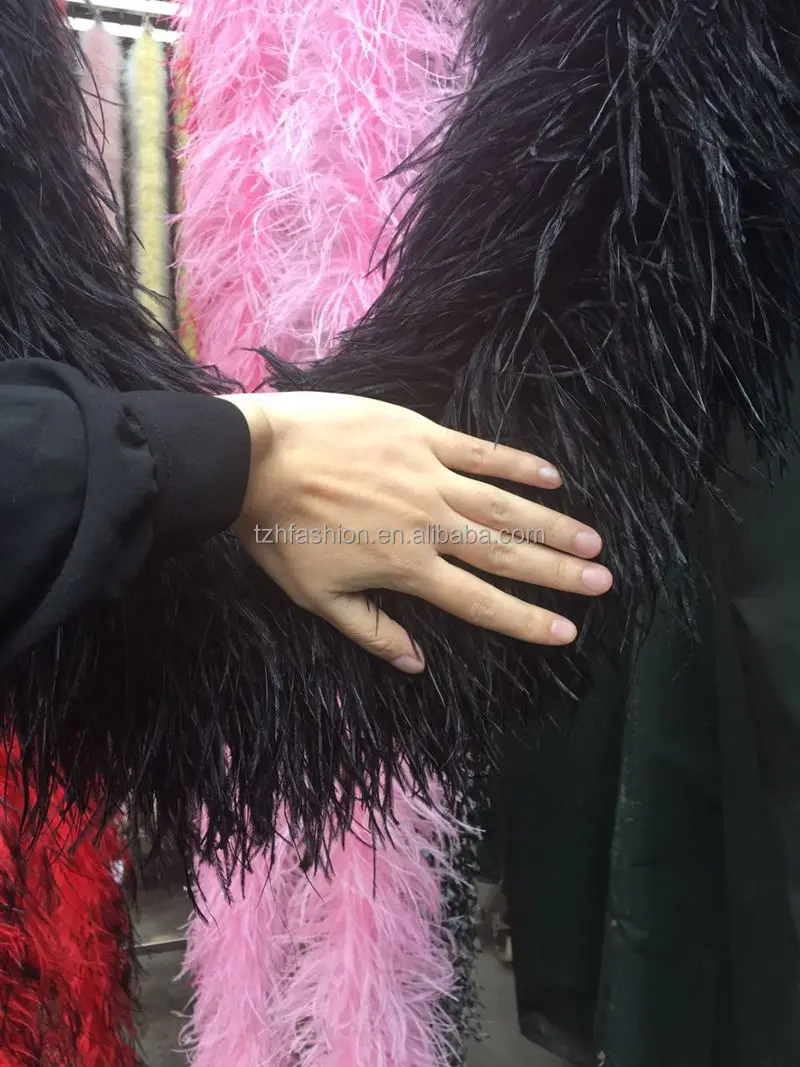 Top Supplier High Quality 10-20 Ply Ostrich Feathers Boa Scarf For Dance Dress Fashion Clothes Show