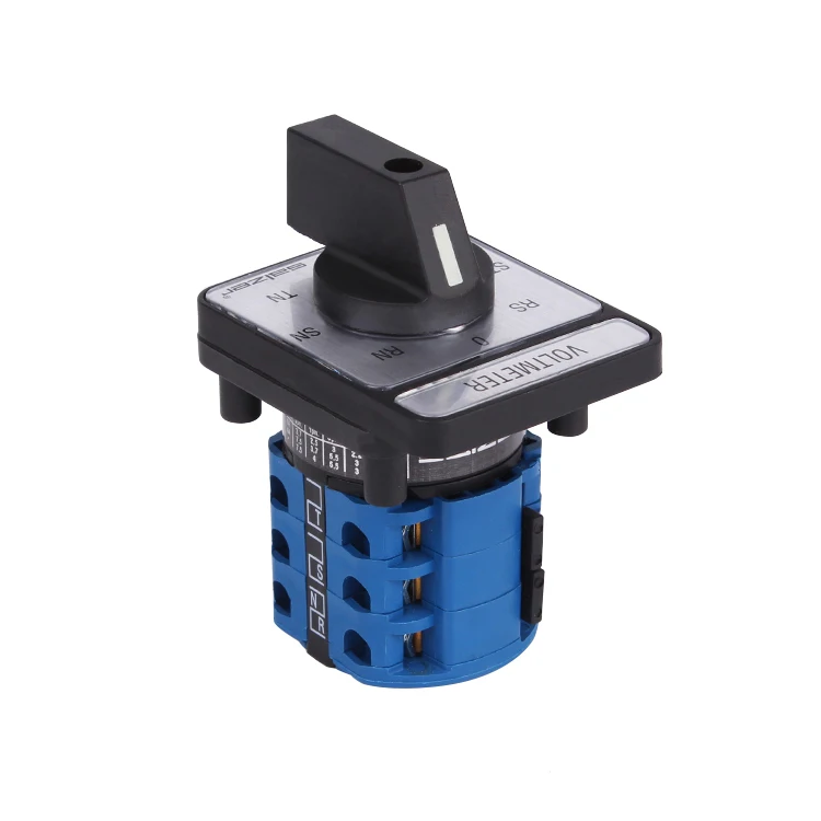 Salzer Voltmeter Switch SA16 16Amp TR-ST-RS-O-RN-SN-TN 61313 48X48mm rotary cam selector switch  (TUV,CE and CB Approved)