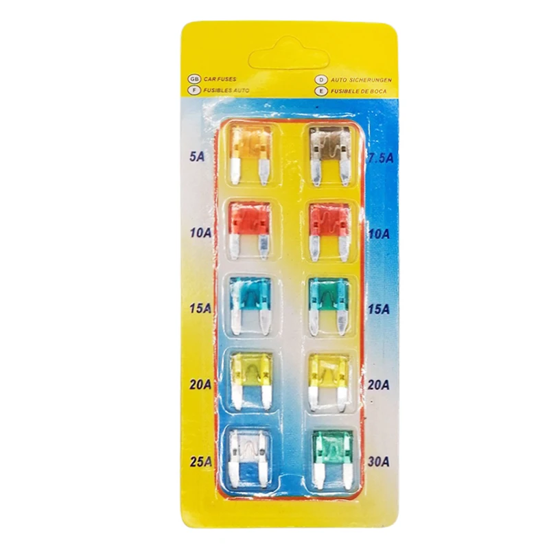 Easy to use zinc material auto parts and accessories car blade fuse auto fuse