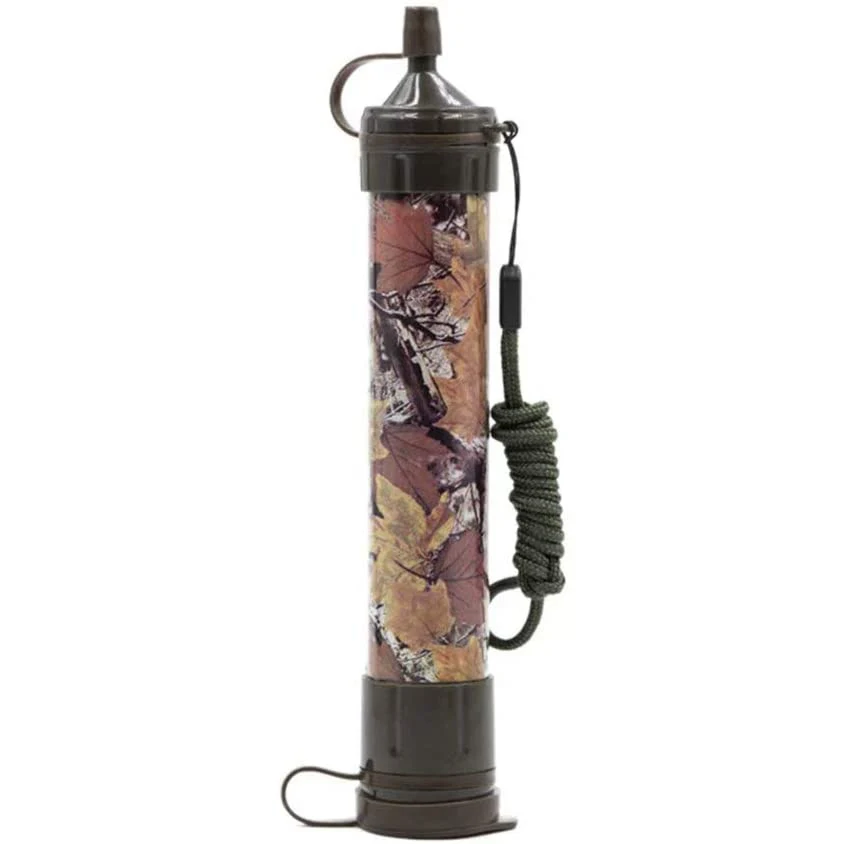 Camping Hiking Portable Sterilization Water Purifier Straw Emergency Personal Water Filter Straw Outdoor Water Purification