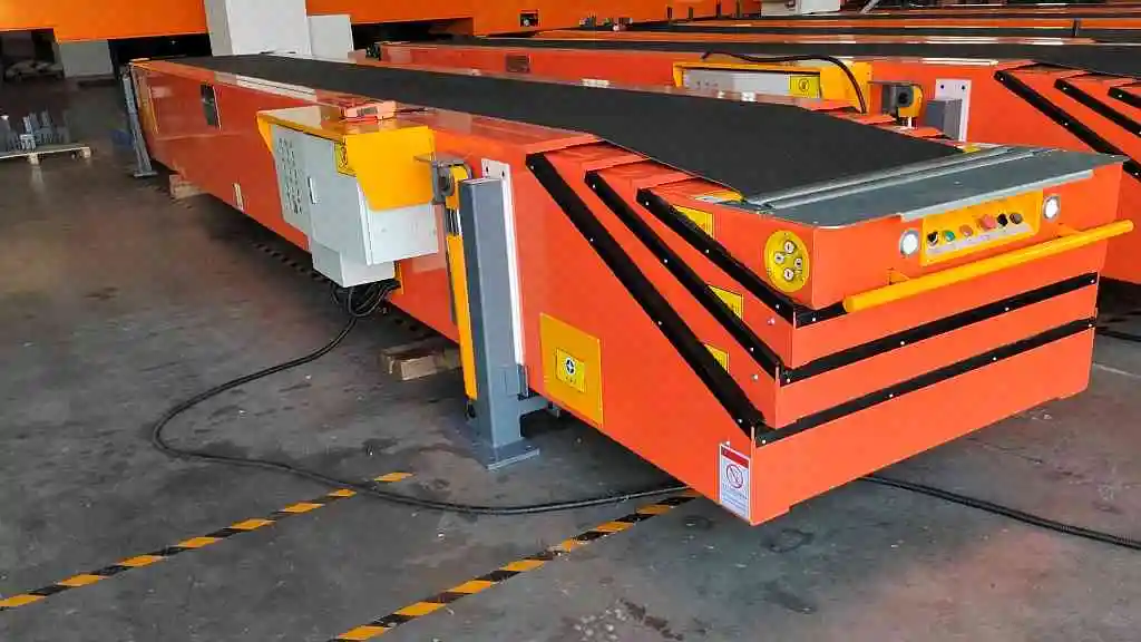 Оборудование для разгрузки грузовика ленточный конвейер с автоматической загрузкой