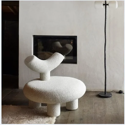 Modern New Nordic Design Fashion Popular Living Room Upholstered soft cover Relax lounge chair for home