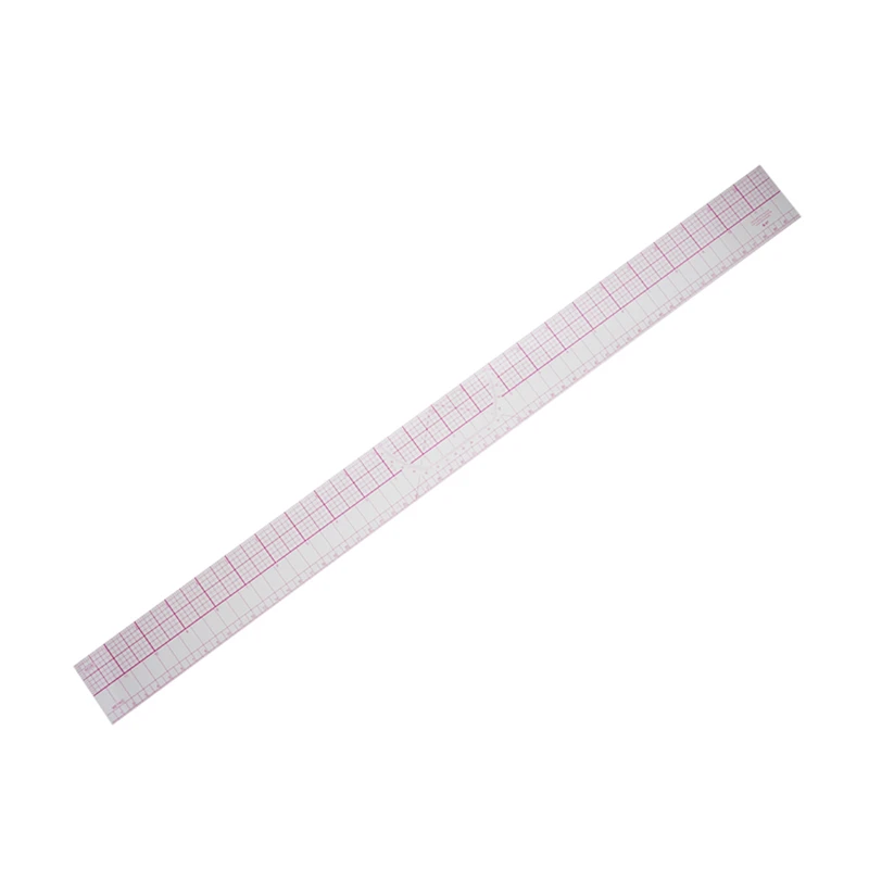 Hot Sale 60cm/23inch Transparent Scale Plastic Straight Sewing Ruler #B97
