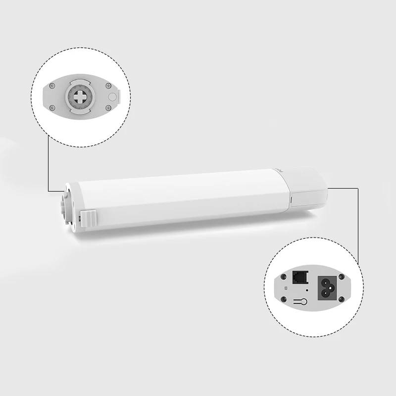 POYAL Customized Smart Curtain Set Ceiling Mounted Motorized Smart Rails System Intelligent Driver Motor Remote Control Curtains