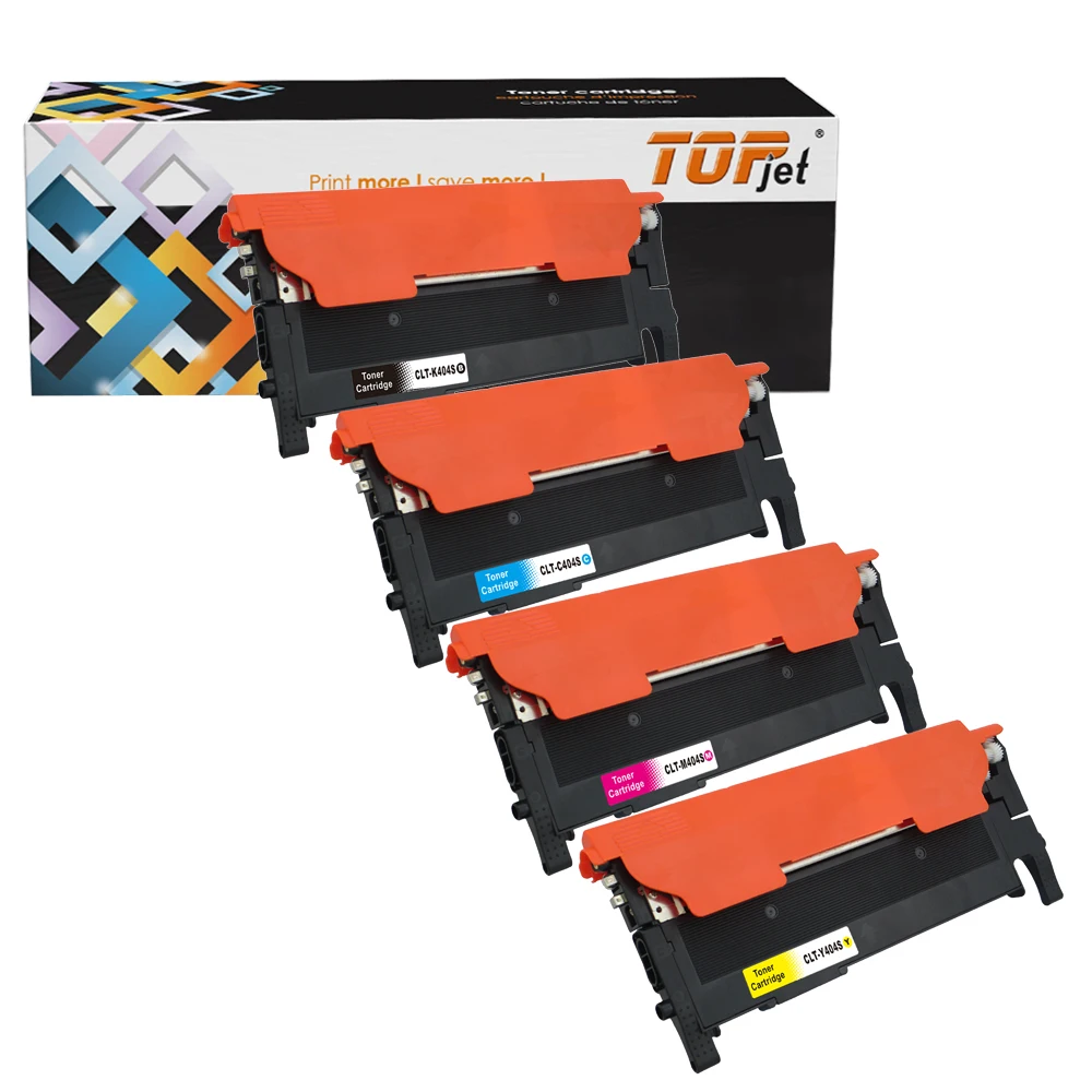 Topjet 404 404S CLT-K404S CLT-C404S CLT-M404S CLT-Y404S Color Toner Cartridge Compatible for Samsung SL-C430W Printer