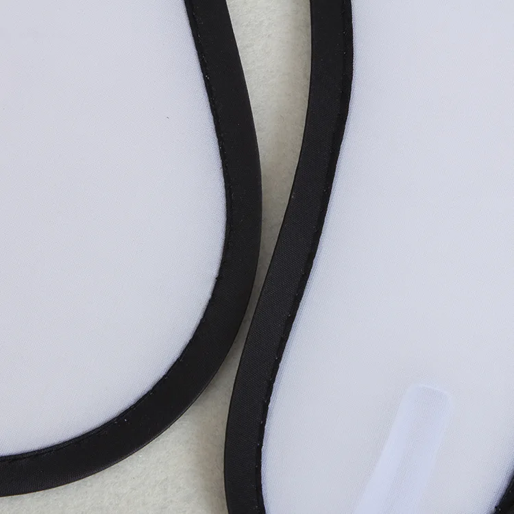 Customized Logo Nylon T Shape Flying Discs Fan Sublimation Blank Black Rim Fold-able Fan With Pouch