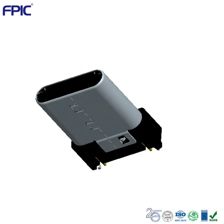 16 наклонных штрихов USB 3 1 Тип C женский DIP 90 градусов Розетка micro