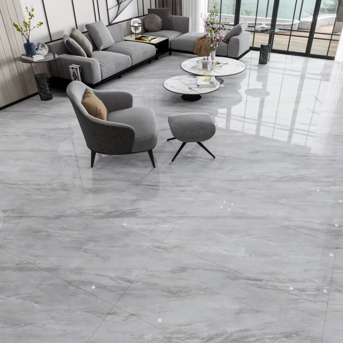 Foshan JBN 600x1200 позолоченная мраморная плитка с бесконечным зерном полированная отделка оптовая цена фарфоровая для стены или пола