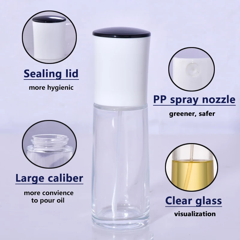 Oil Sprayer Dispenser Bottle for Cooking BBQ Kitchen Tools and Spray Oil Gadgets Vinegar Accessories OEM Customized