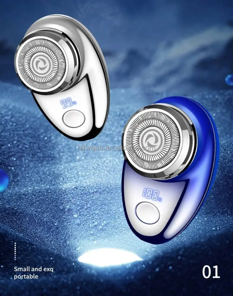 2024 new Electric Shaver Mini LCD Razor Travel Portable Rechargeable Small Waterproof Shaver Best Gift For Men
