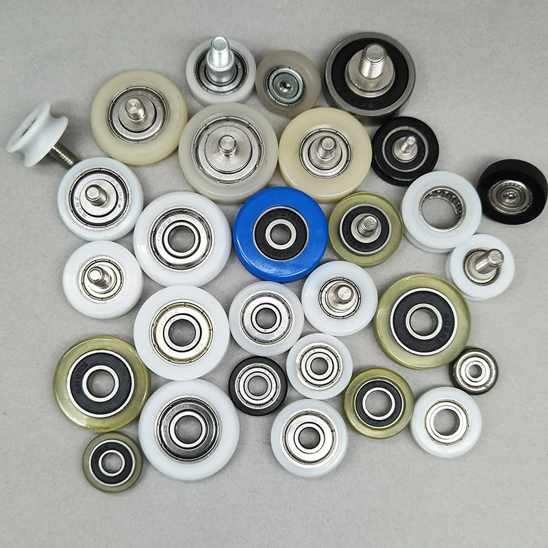 Payload 15KG Pom Nylon Heavy Duty Wheel Rollers BS60521-8 5x21x8 MM Plastic Roller Bearing For plastic injection molding machine