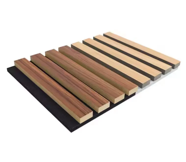 Soundproof wall board polyester fiber foam felt Wood Surface Slat Sound Proof Wooden Acoustic Wall Panels