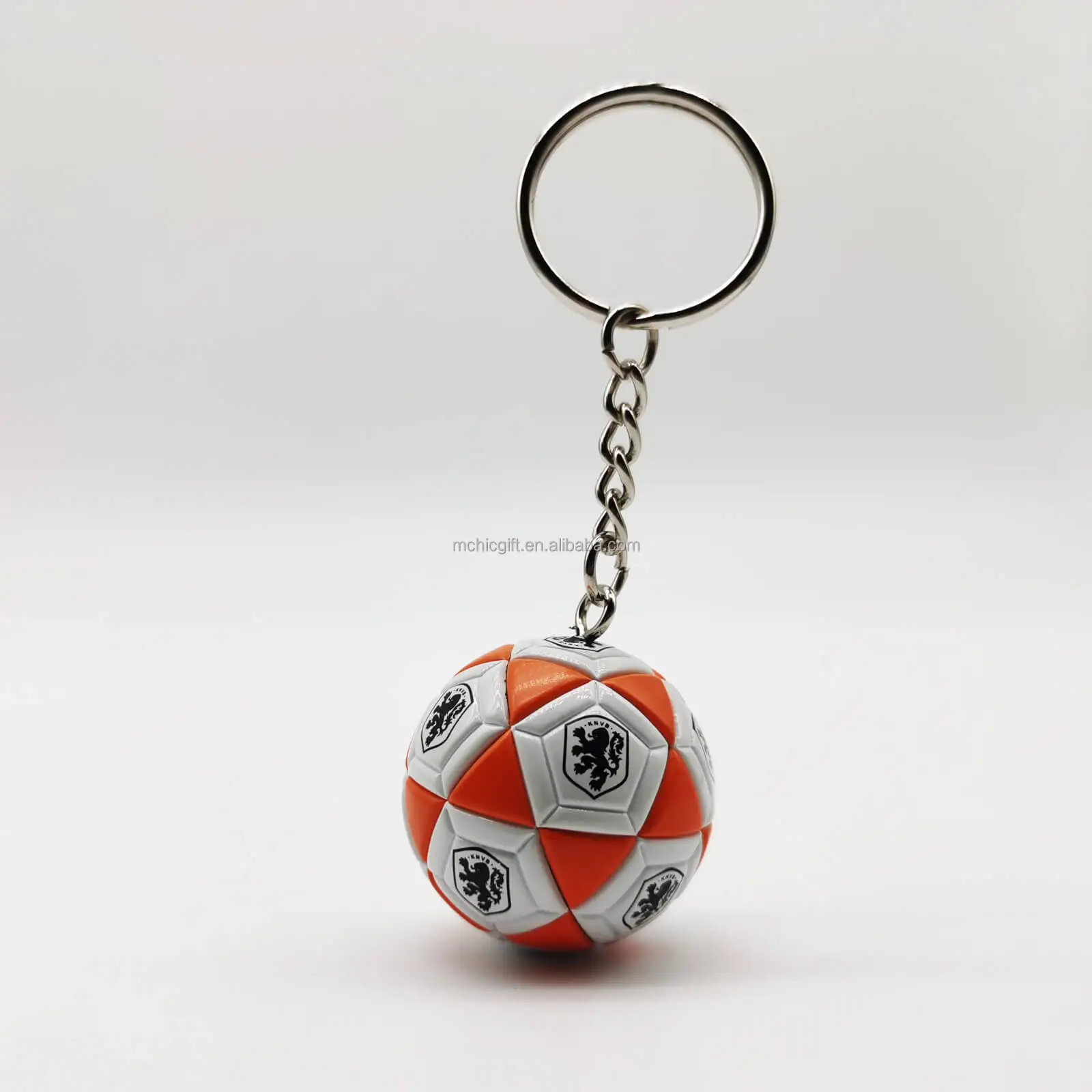 New Promotion Gift Soccer Ball Keychains with Custom Printing 3D Football Key Holder