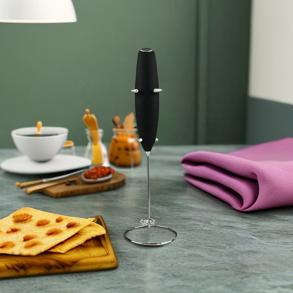 Eco Friendly Milk Frother Hand Mixer Blender Pitcher Stirrer Metal minimal Wireless Auto Commerical Professional For Cappuccino