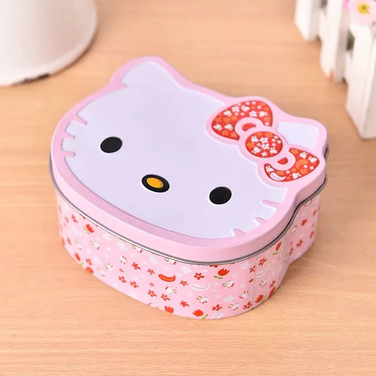  Милые нестандартные розовые конфеты печенье Hello Kitty жестяная