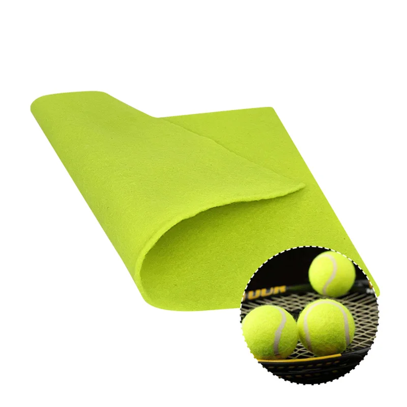 230 gsm - 580 gsm Tennis Ball Felt Material Custom Design Needle Punched Felt Fabric for padel ball woven felt soft fabric