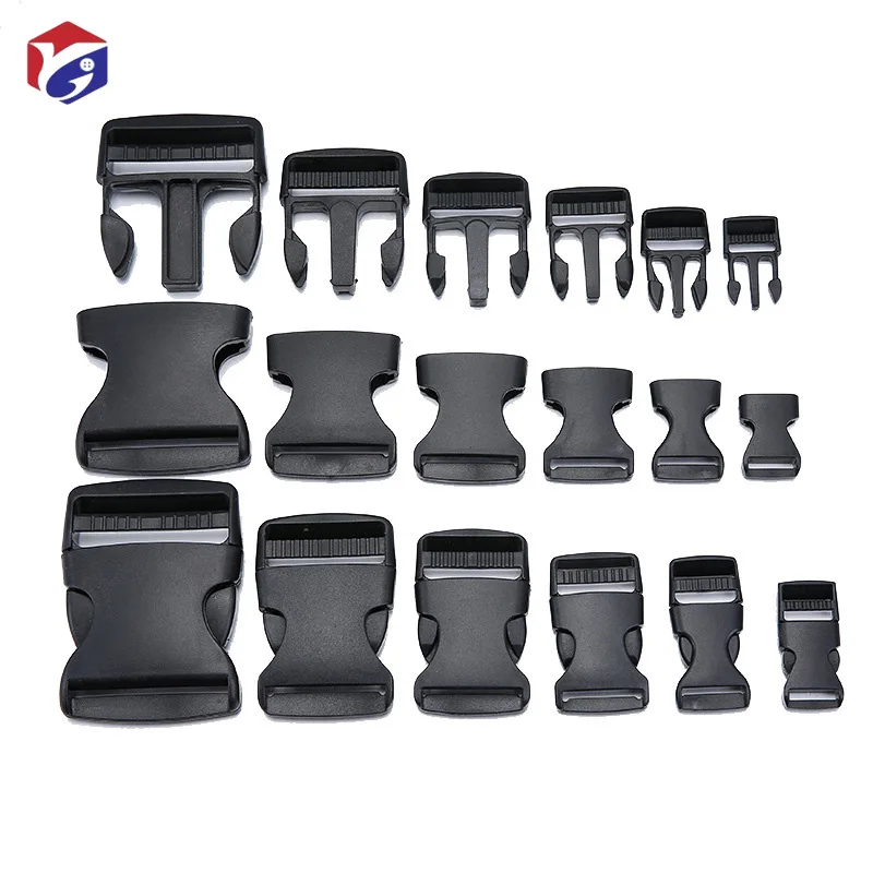 Quick Side Release Plastic Buckles For Webbing DIY Luggage Strap Backpack Replacement Repairing Tri-glide Slide Clip
