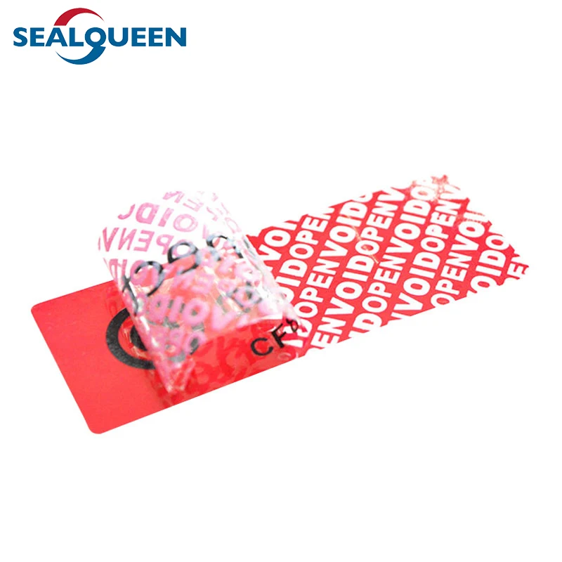 Custom Printed OPEN VOID Warranty Tamper Proof Self Seal Security Packaging Seal Label