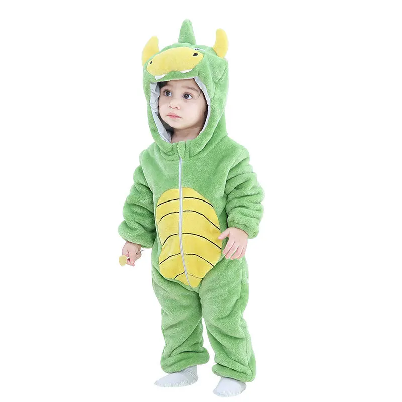MICHLEY Winter Baby Boy Hooded Jumpsuits Christmas Baby Romper Sleepwear TV & Movie Cosplay Animal Onesie Unisex Wear