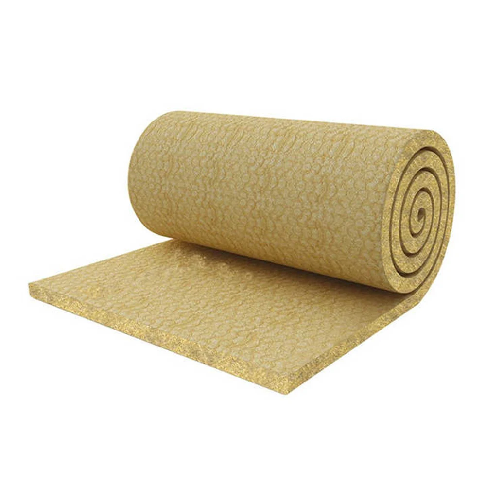 Funas rock wool insulation roll sound absorbing basalt rock wool fiber thermal insul rock wool blanket roll