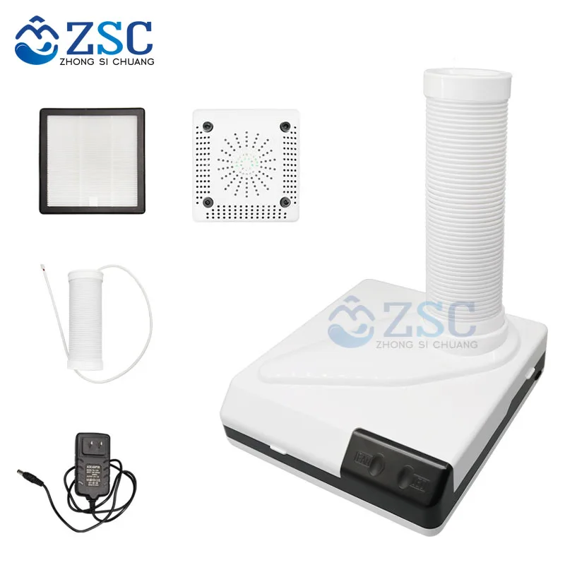 Vacuum Cleaner dental lab Equipment dust extractor for lab 60W Dust Collector Extractor Portable Desktop Vacuum Led Dental Lab