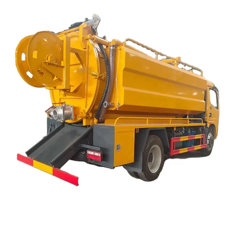 DONGFENG 4x2 4x4 RHD Sewage Fecal Vacuum Suction Collecting Truck Drain Clean Truck High Pressure Sewage Suction Truck